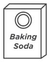 Baking soda Black Outline icon