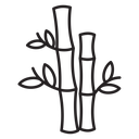 Bamboo plant icon