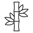 Bamboo plant icon