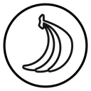 Banana Bunch Circle icon