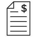 Bank statement icon