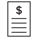 Bank statement icon