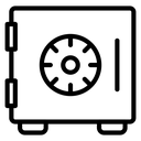 Bank Vault Combination Dial icon
