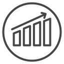 Bar Chart Trend Arrow icon