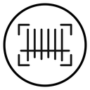 Bar code scanner Black Outline icon