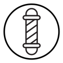 Barber pole icon