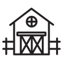 Barn farm icon
