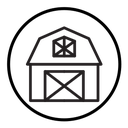 Barn farm icon