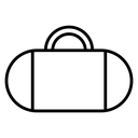 Barrel handbag icon