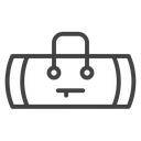Barrel handbag icon