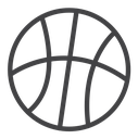 Basketball Black Outline icon