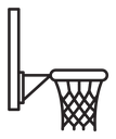 Basketball hoop icon