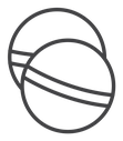 Bath salts bomb Black Outline icon
