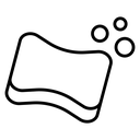 Bath sponge icon