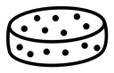Bath sponge icon