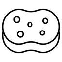 Bath sponge icon