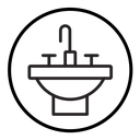 Bathroom sink icon