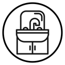 Bathroom sink icon