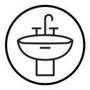 Bathroom sink icon