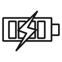Battery charging icon