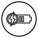 Battery charging icon