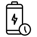 Battery Time Clock Bolt icon