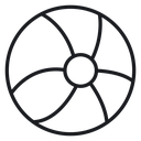 Beach ball 2 icon