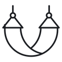 Beach hammock 3 icon
