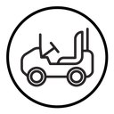Beach toy car icon