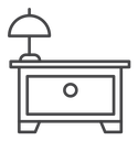 Bedside table icon