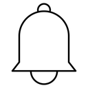 Bell Black Outline icon