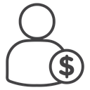 Beneficiary Black Outline icon