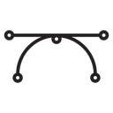 Bezier curve icon