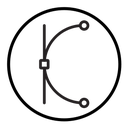 Bezier curve icon