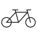 Bicycle Black Outline icon
