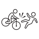 Bicycle Accident Fall icon