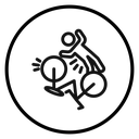Bicycle Accident Fall icon