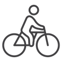 Bicycle rider icon