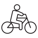 Bicycle rider icon