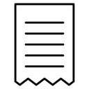 Bill Receipt Zigzag icon