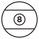 Billiard ball icon