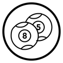 Billiard ball icon