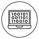 Binary code icon