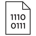 Binary code icon