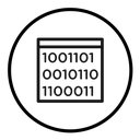 Binary code icon