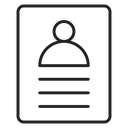 Biography icon