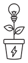 Biomass energy icon