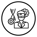 Biomedical engineer icon