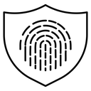 Biometric security icon