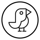 Bird Circle Badge icon